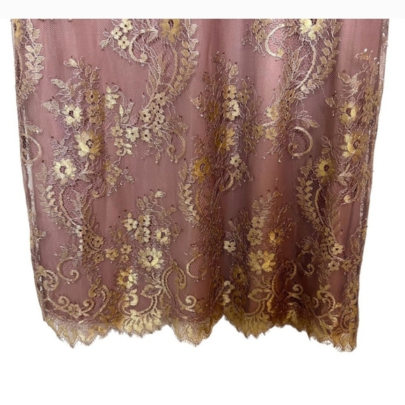 GENTLE Fawn G X F Collection Rose Gold Lace Dress - Picture 2 of 9